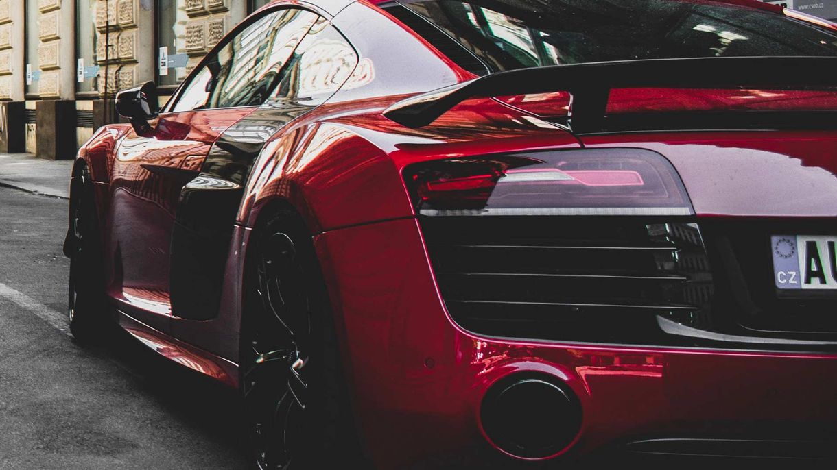 A Chrome Red Audi R8